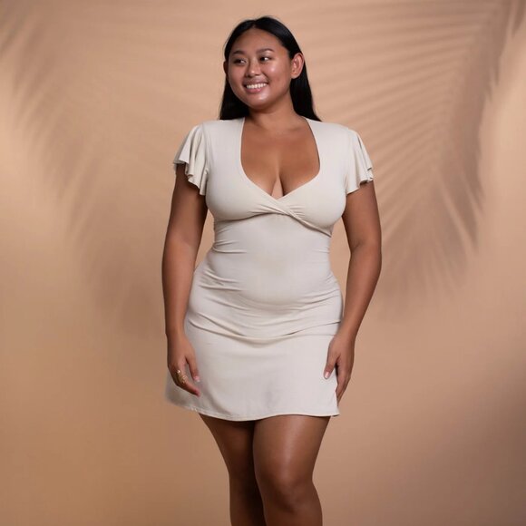 Royal Codes Indra Dress in Sandy Pearl (NWOT) - Picture 4 of 4